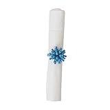 Bubble Bead Aqua Napkin Ring