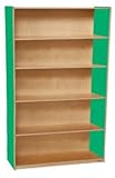 Wood Designs Kids Play Toy Book合板オーガナイザーwd12960gグリーンApple本棚、60 " H