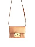 Subella London SAYA ROSE GOLD Metallic foil pressed grained calf Handbag handmade in Italy
