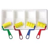 Creativityストリート®フォームパターンRollers withペイントTraysローラー、Foam W /トレイ、4、AST nmt72smah (パックof6 )