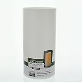 Inglow FlamelessラウンドアウトドアCandle 4 by 8インチTallピラータイマー付き、ホワイトby Inglow