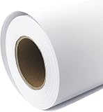 MEOTDEOY クラフト紙白い 380mm×30m ラッピングペーパー ロール 包装紙 ペーパークラフト DIY 工作 ハンドメイド 花束 絵画 耐水性 厚手 巻クラフト紙 ロール紙 (白)