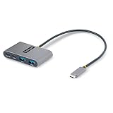StarTech.com USBハブ／Type-C接続／100W USB PDパススルー／USB 3.0／5Gbps／2x USB-A + 2x USB-C／30cmホストケーブル／USB-Cスプリッター／4ポートUSB拡張ハブ 5G2A2CPDB-USB-C-HUB