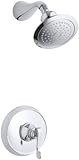 KOHLER K-T16116-4-CP Revival Rite-Temp Pressure-Balancing Shower Faucet Trim, Polished Chrome [並行輸入品