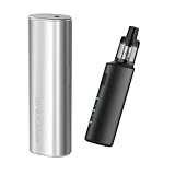 電子タバコ vape ベイプ 電子たばこ スターターキット SMOLESS A1 イルマ互換機 かいりょう版 1本で2回吸える 電子タバコ 加熱式たばこセット スターターキット 本体 ニコチン タール無し スモレス アイワン ILUMA互換可能 テリア センティア 対応 約25本連続使用 本体シルバー