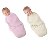 Kiddopotamus by Summer Infant SwaddleMe Microfleece - Pink/Ivory (Small/Medium) by Summer Infant