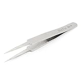 Jewelers Stainless Steel Anti Static Needle Tip Straight Tweezer Plier