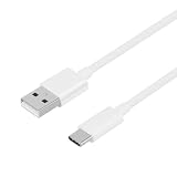 オウルテック ブレイデッドケーブル 高耐久ナイロン Type-A to Type-C 耐屈曲1万回 急速充電 3A充電／データ転送 ホワイト 1.2m OWL-CBN1AC12-WH