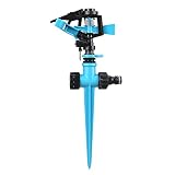 Zhuhaitf 庭園の放水器システム Blue Spike Sprinkler Garden Lawn Irrigation System,360°Automatic Rotary Garden T