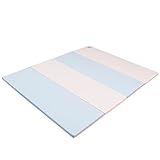 Caraz(カラズ) クッションマット おまけ付き (滑り止め付) ４段 120×160×4cm クリーム ブルー
