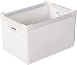 [N-7605650]ＫＵＮＩＭＯＲＩ　プラダン　ＮＳコンテナ　５０Ｌ（ＳＷコーナー）ホワイト 78300NS50LWH