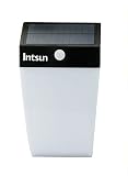 Intsun 高輝度36LED センサーライト　ソーラー充電式LEDライト　 明暗＆人感センサー　自動調光　壁掛けライト　屋外照明　玄関ライト　門扉ライト 防水/防犯/防災　　配線不要　白光