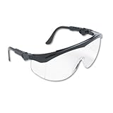 Tomahawk Wraparound Safety Glasses, Black Nylon Frame, Clear Lens, 12/Box by Crews [並行輸入品]