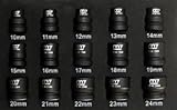 King Tony MA42015M Air Stubby Impact Socket Set, 15pc
