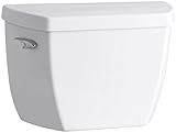 Kohler K-4484-T-0 Highline Classic 1.0 gpf Toilet Tank with Tank Cover Locks and Left-Hand Trip Leve