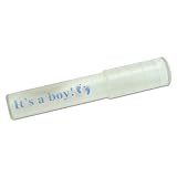 It 's A Boy 。クリアプラスチック伸縮式シガーチューブby木製シューズデザイン