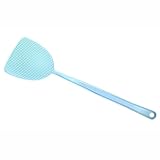 yjydada Fly Swatterペストコントロール1pcs手動プラスチック17.5 '耐久性ロングハンドル ブルー