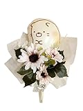 ouvrepop11 バルーンブーケ 【 透明手提げ袋付 】 すみっコぐらし キャラクター とかげ ねこ しろくま 花束 ミニブーケ サンクスギフト プレゼント バルーンギフトSumi-neko（ねこ）