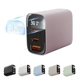 Panashield 急速充電器 タイプｃ 3ポート急速充電器30W pd 充電器 小型TYPE-C1+TYPE-C2 USB-A/PSE認証/usb充電器 汎用ノートPC/ipad/タブレット/スマートフォン/iPhone16-8シリー/GalaxyS23-S10シリーズ/AQUOSシリーズ/Xperiaシリーズ/Pixel8 Pro その他各種の機器対応 ドーンピンク