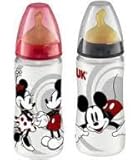 BIBERON NUK PLAST MICKEY LATEX 1M 300 ML