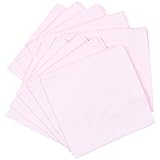 Fluffy（フラフィ） マルチ無地ハンカチ ピンク ガーゼ 10枚セット 日本製 綿100％ 無地 38×38cm
