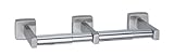 Bobrick 686 304 Stainless Steel Surface Mounted Double Roll Toilet Tissue Dispenser, Bright Finish, 