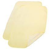 綿 100％ パイル地 ベビー 防水 シーツ 2枚組 ミニ布団用 （クリーム）60×90cm