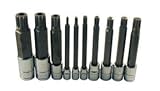 ATD Tools ATD-13781 10 Pc. Extra Long Triple Square Spline Bit Socket Set