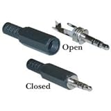 Dealsjungle 3.5mm Stereo Male Connector with Plastic Hood, Solder Type [並行輸入品]