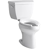 Kohler K-3493-T-0 Highline Classic Pressure Lite Comfort Height Elongated 1.4 gpf Toilet with Left-H