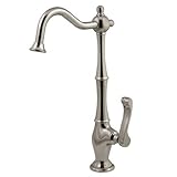 Kingston Brass Royale KS1198FL+ Low-Lead Cold Water Filtration Faucet, 5-1/4-Inch Spout Reach, Satin