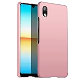 docomo Xperia Ace III SO-53C専用ケースカバー 超薄型 超軽量 Xperia Ace III SO-53C保護カバー SONY Xperia Ace III SO-53C SOG08保護スマホカバー Xperia Ace III SO-53C上質PCカバー docomo Xperia Ace III SO-53C SOG08 A203SO対応スマートフォンケースカバー 両用タッチペン付き ピンクゴールド