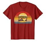 レトロヴィンテージチーズバーガーデザインコスチュームハンバーガー愛好家 Tシャツ