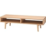 ローボード ( テレビ台 テレビボード ) 【 レヴィ 】 木製 ( 天然木 ) 収納棚付き HOT-601NA ナチュラル