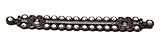 Carpe Diem Hardware 893-12AB Cache 3-Inch O.C. Large Elongated Escutcheon Made with Swarovski Elemen