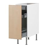 IKEA(イケア) FAKTUM ネクスス バーチ材突き板 30 cm 69890589 ベースキャビネット 引き出し式収納付、ネクスス バーチ材突き板