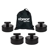 KOROP AUTO PARTS Lifting Jack Pad (4pcs) Compatible with Chevy Corvette C5 C6 C7, Lift Point Adapter Rubber Jack Pucks with Storage Bag