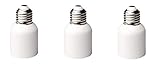 FINELED (3 PACK) E26 Standard Base to Mogul/Goliath (E39/E40) Adapters , Use This Adapter to Plug an
