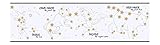 York Wallcoverings CK7814BSMP Candice Olson Kids Constellation 8 X 10 Wallpaper Memo Sample, White/G
