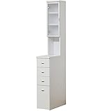 ライフスタイリングショップ キッチンラック すきま収納 幅25cm 台所収納 スリムラック 木製 KS-33M KS-33M