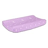 Purple Woodland Theme Baby Changing Pad Cover by The Peanut Shell by The Peanut Shell