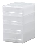 プラスト A4サイズ 収納ケース 小物書類 FR NW ホワイト FRA404