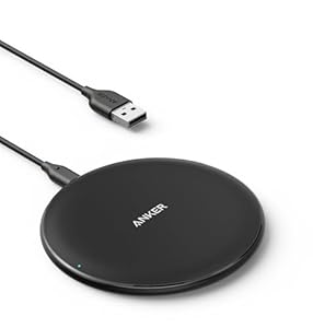 Anker PowerWave 10 Pad ワイヤレス充電器 最大10W出力 Qi認証 iPhone Galaxy AirPods 各種対応 ブラック