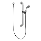 Moen 52224GBM17 Commercial M-Dura Shower Slide Bar/Grab Bar with Hand Shower, 1-1/2-Inch x 24-Inch, 