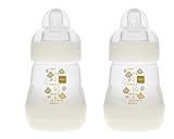 MAM Anti-colic Bottle, 5 Oz, 2-pk, New, 3 Colors Available White by baby bottles