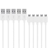 Micro USB ケーブル 0.3m (5本セット) 2.4A 480Mbps データ転送 Micro-B対応