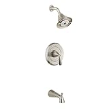 American Standard T186508.295 Fluent Flowise Pressure Balance Tub and Shower Trim Kit, Satin Nickel 