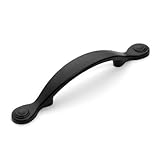 Dynasty Hardware P-86954-FB-25PK Flat Black Arched Cabinet Hardware Pull, 25-Pack [並行輸入品]