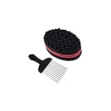 CHANGJIQ ドレッドロック スポンジ コーム セット ヘアブラシ スポンジカーラー ヘアケアツール 手入れ 髪型 速乾 痛くない 便利 簡単 成形 ヘアツイスト ウェーブ ドレッド ドロック カーリー アフロ 理髪店 メンズ おしゃれ