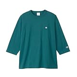 長袖Tシャツ 七分袖 丸首 綿100％ ワンポイントロゴ リラックスフィット ドロップショルダー ロングスリーブTシャツ メンズ C8-A408Z-605-L